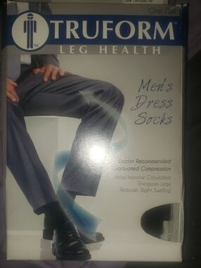 Truform Men's Dress Socks - Black